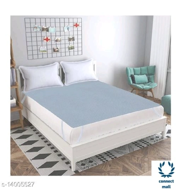 Beautiful Double Bed Mattress Protector  - LXB: 72inX78in, Sky Blue